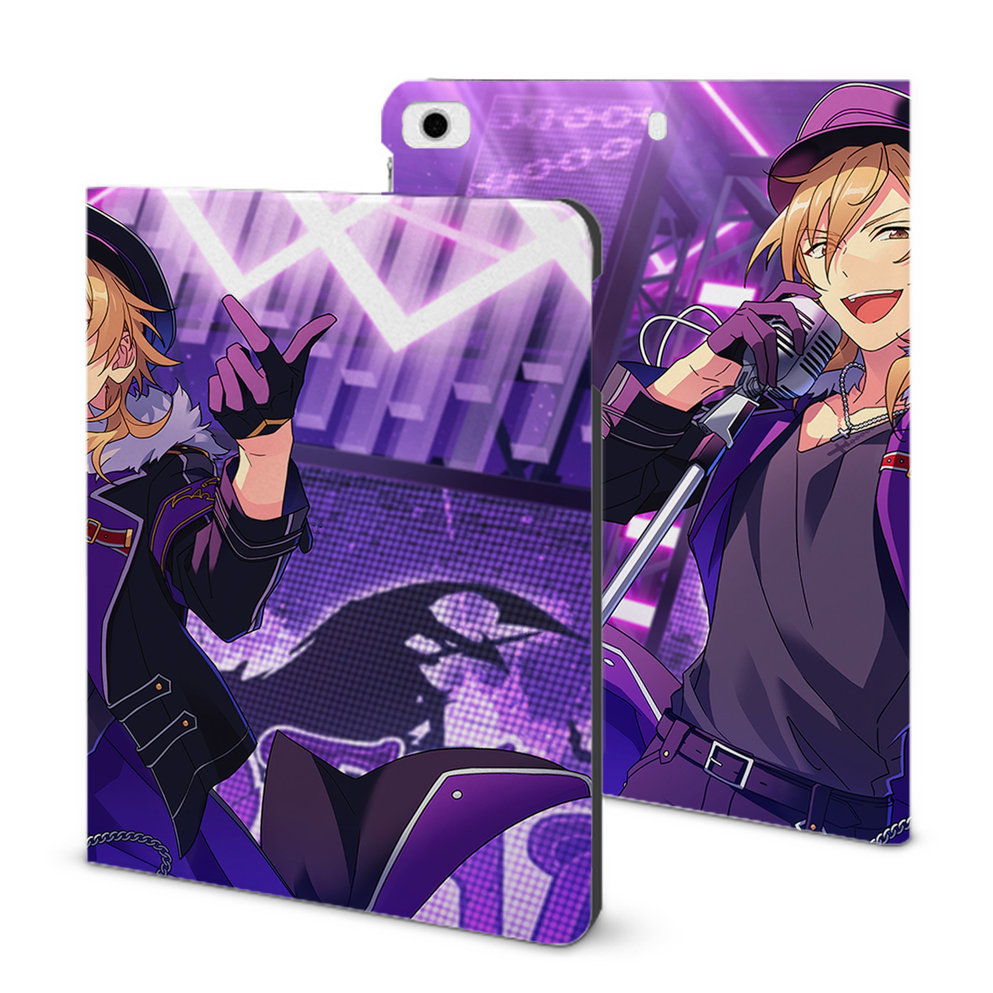 （画像用） あんさんぶるスターズ! Ensemble Stars IPad ケース ブック型 PUレザー TPU 耐衝撃 軽量 薄型 ペン収納なし 全面保護 IPad 各モデル対応